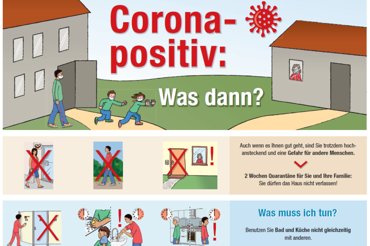 Plakat - Corona positiv
