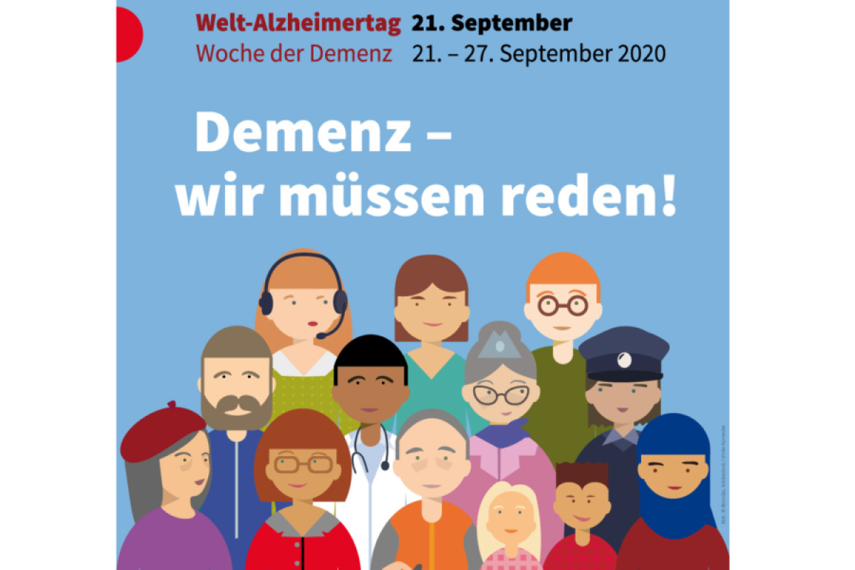 Das Bild zeigt das Poster zum Welt-Alzheimertag 2020